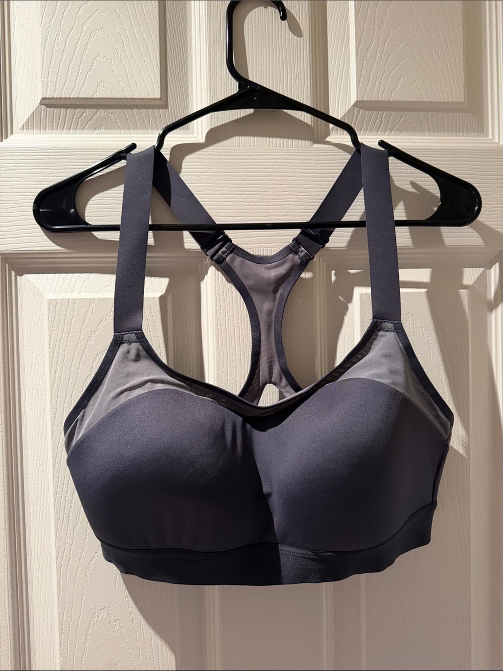 Brooks Dark Gray Racerback High-Support Sports Bra